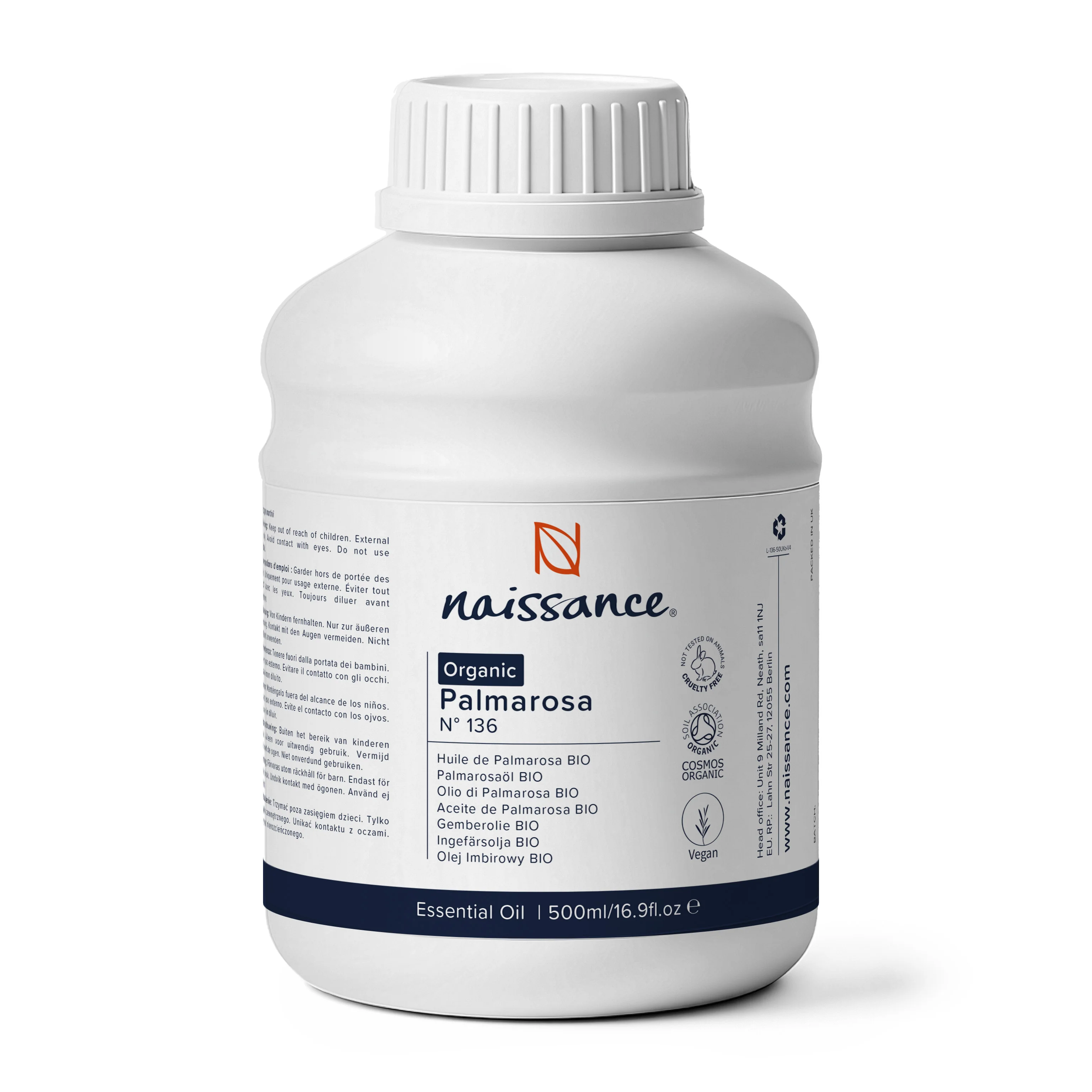 Palmarosa Organic Essential Oil (No. 136)