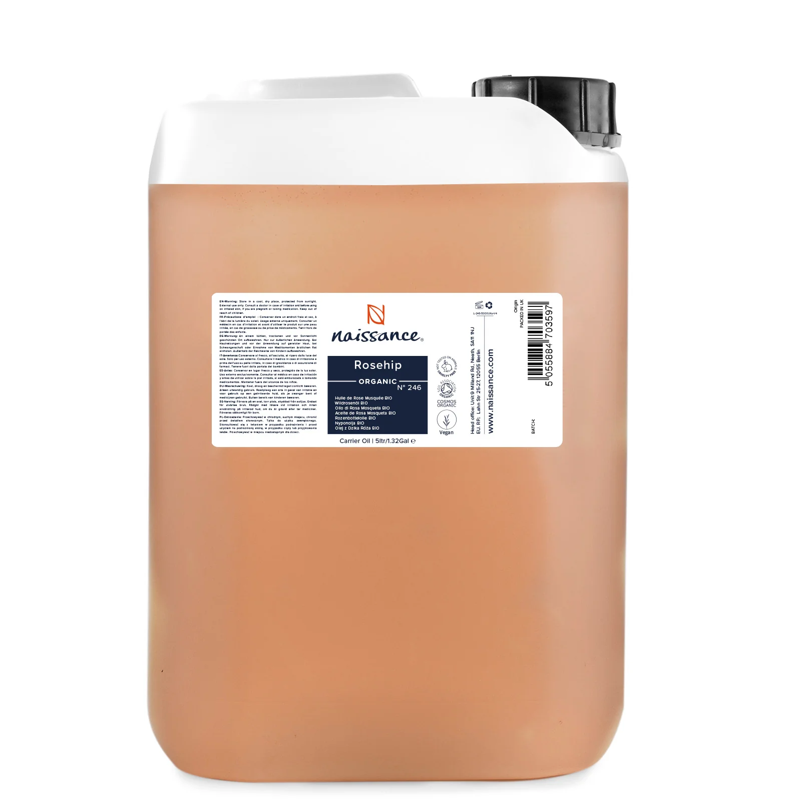 Rosehip Virgin Organic Oil Refill (5 Litre) (N° 246)