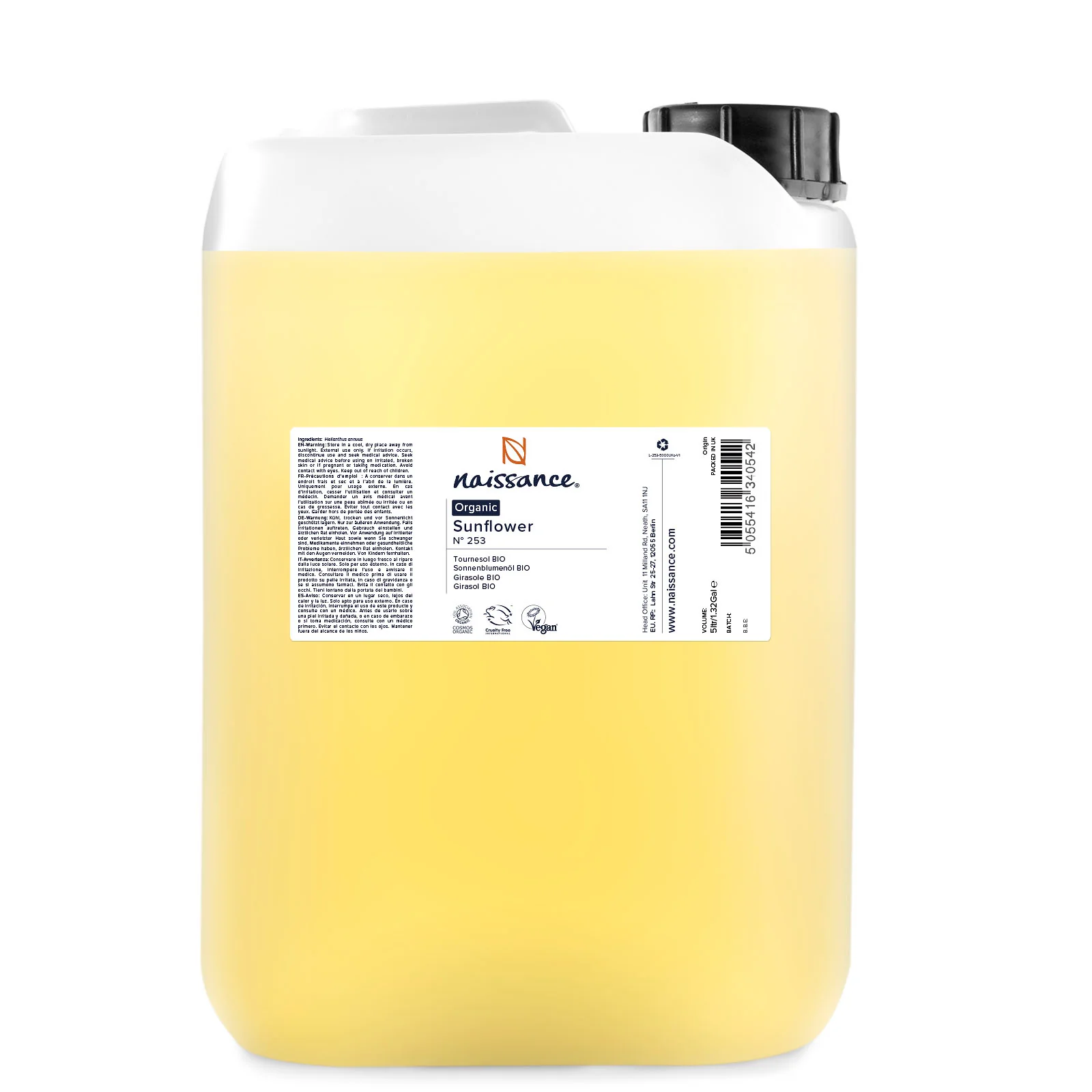 Safflower Organic Oil Refill (5 Litre) (No. 243) Professional Premium